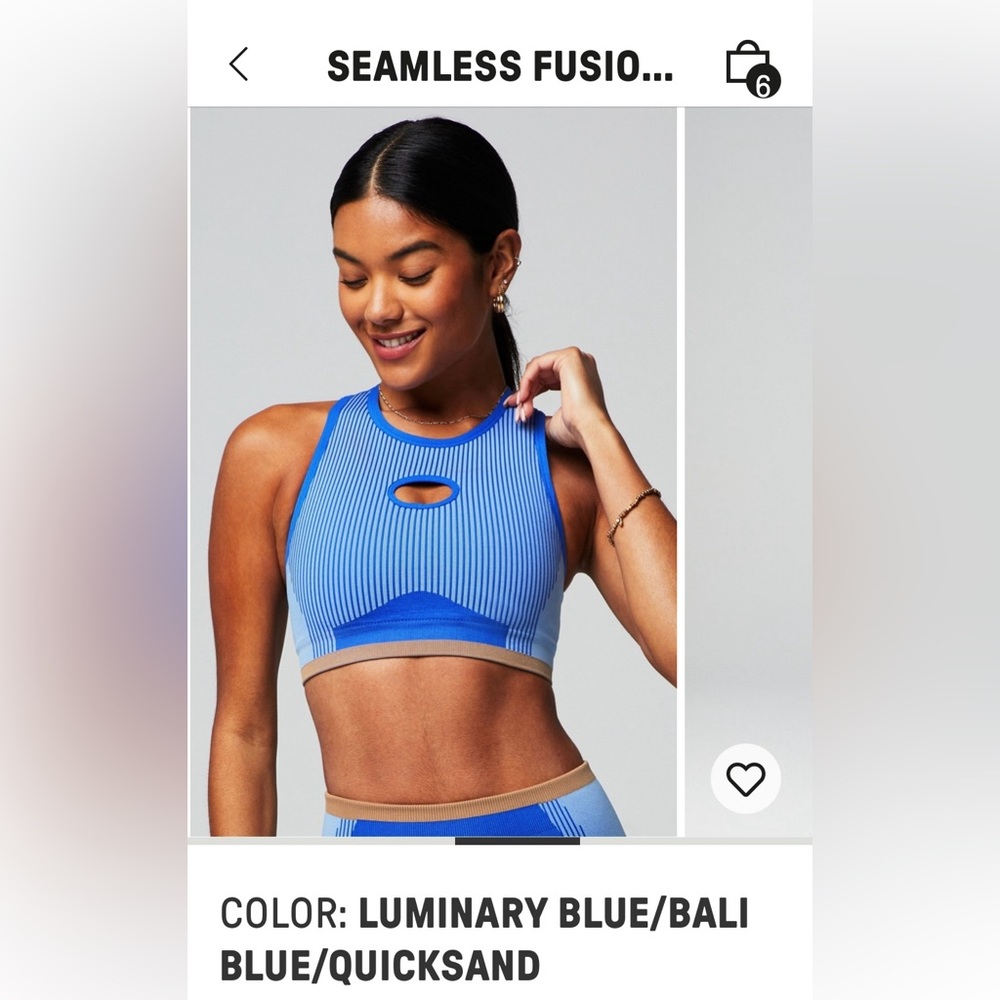 Fabletics women new with tags bra size M medium blue